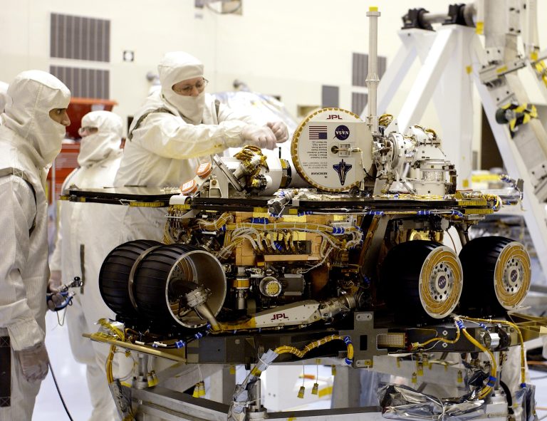 NASA’s Spirit Rover Gets Looked Over