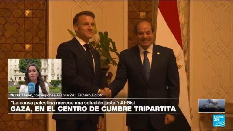 Informe desde El Cairo: Gaza, en el centro de la visita de Macron a Egipto