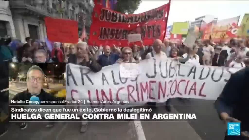 Informe desde Buenos Aires: huelga general dispar contra Milei en Argentina