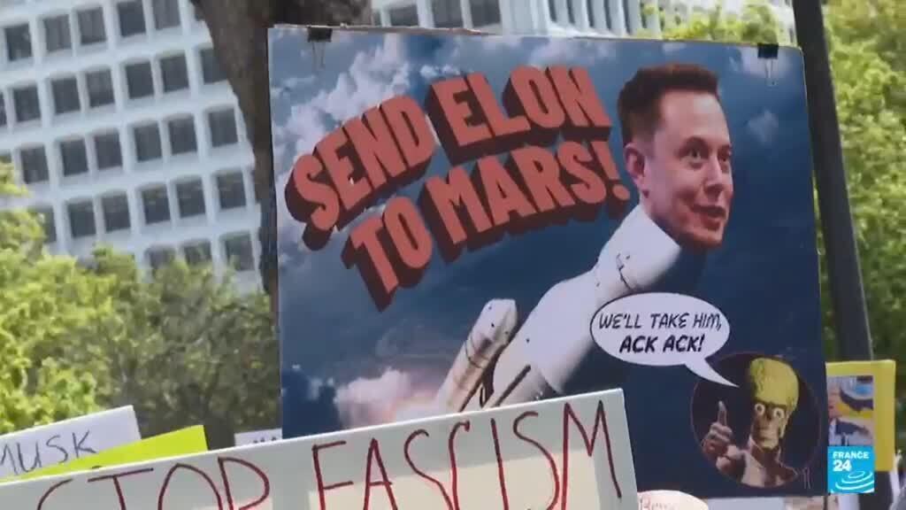 Trabajadores de Silicon Valley protestaron contra Trump, Musk, Bezos y otros