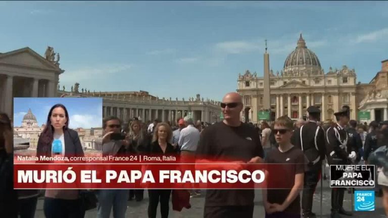 France 24 desde Roma, con las primeras reacciones a la muerte del papa Francisco