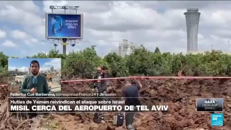Informe desde Jerusalén: misil de los hutíes de Yemen cae cerca del principal aeropuerto de Israel