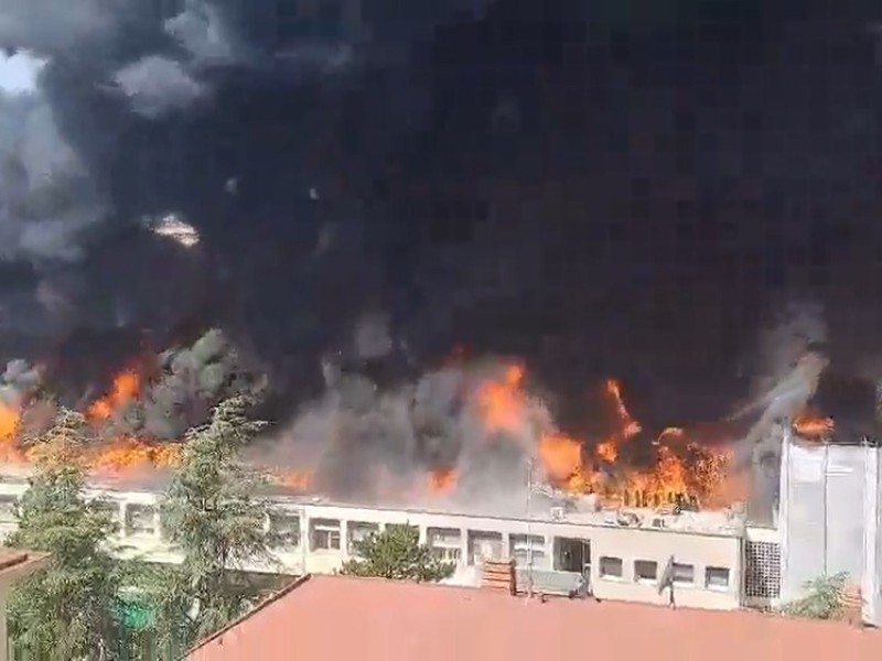 VIDEO: Fuego destruye facultad en Italia, cientos de afectados