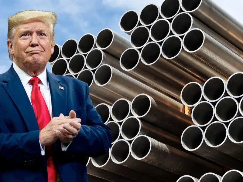 Trump eleva al 50% aranceles al acero y aluminio