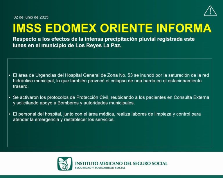 VIDEO: Aguas negras invaden hospital IMSS por lluvias en Edomex